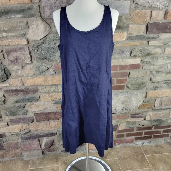 Eileen Fisher | Dresses | Eileen Fisher Navy Blue Linen High Low Sleeveless Dress Size Medium | Poshmark Eileen Fisher | Dresses | Eileen Fisher Navy Blue Linen High Low Sleeveless Dress Size Medium | Poshmark